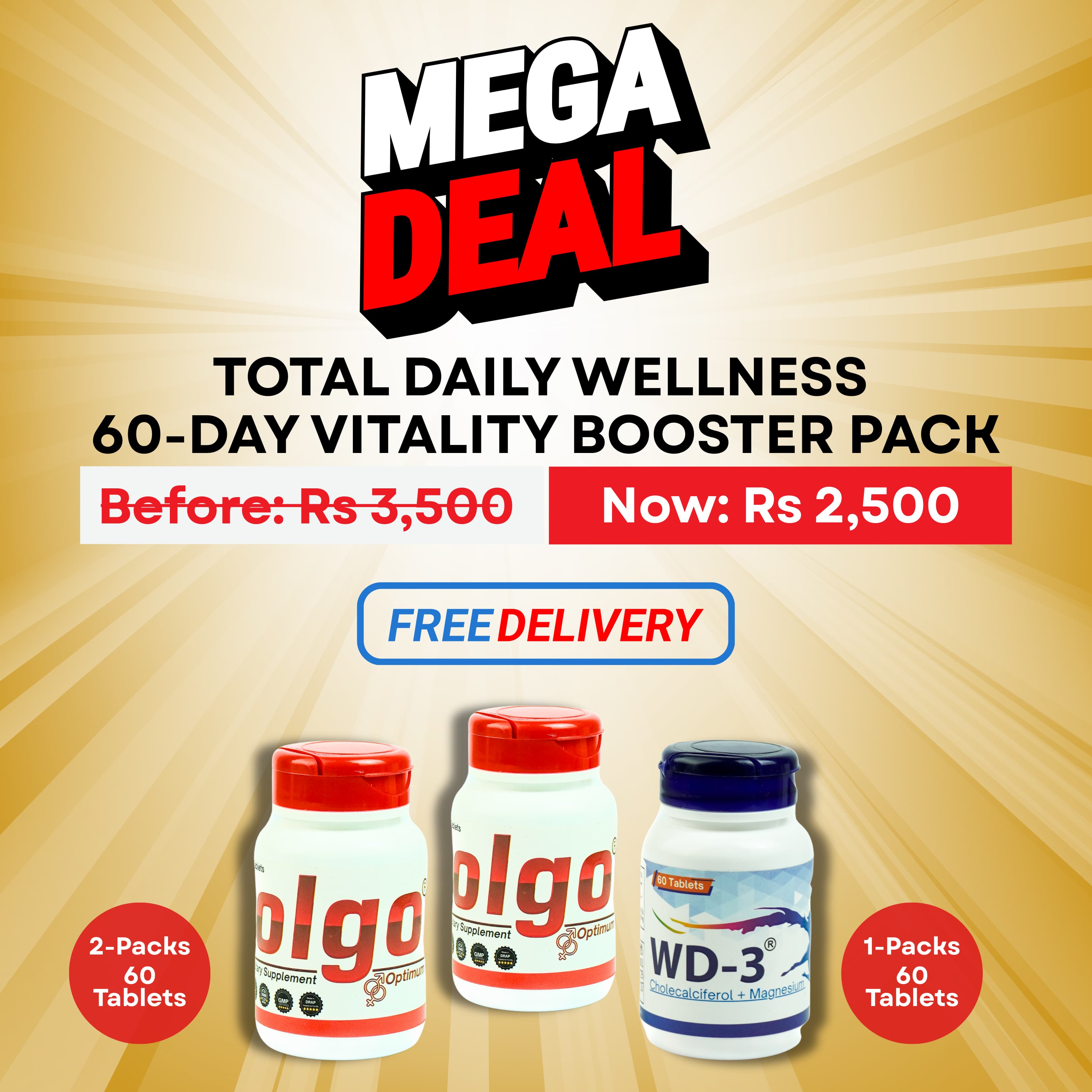 Total Daily Wellness - 60 Day Vitality Booster Pack