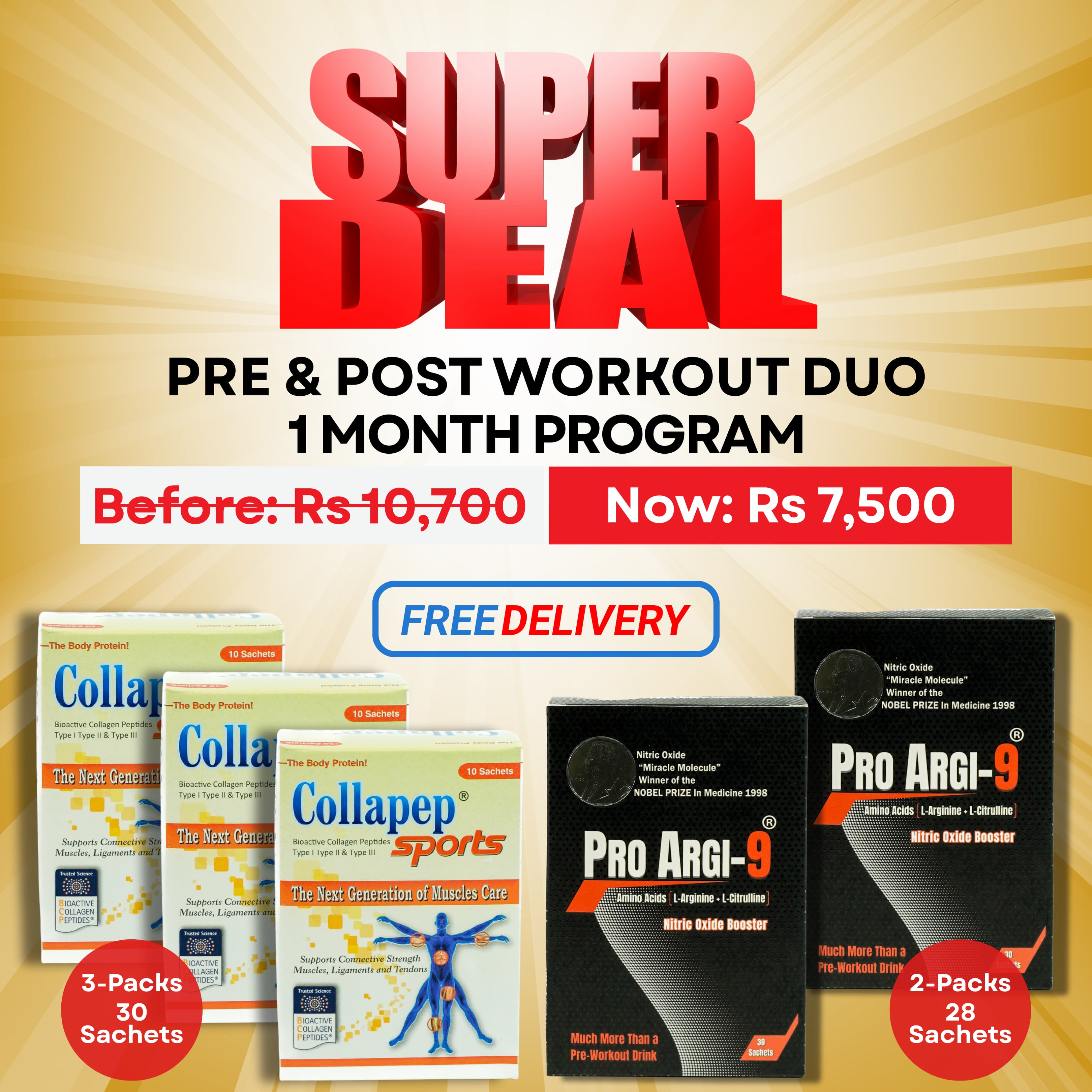 Pre & Post Workout Duo - 1 Month Program